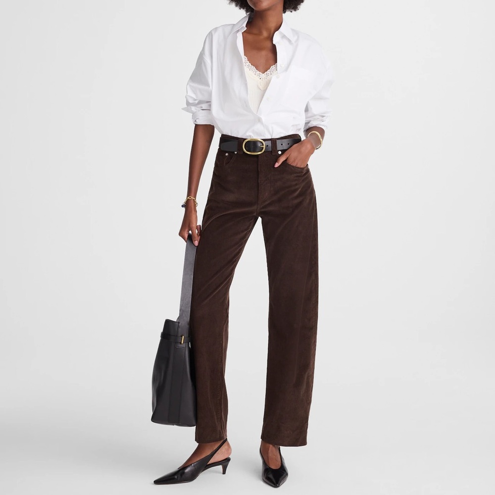 BNWT Madewell / The Balloon Pant in Corduroy / Dark Carob Brown / Size 26